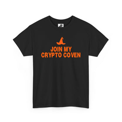 Join My Crypto Coven Graphic Tee - Crypto Halloween Witch T-Shirt