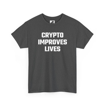 Crypto Improves Lives Graphic Tee - Unisex Cotton T-Shirt