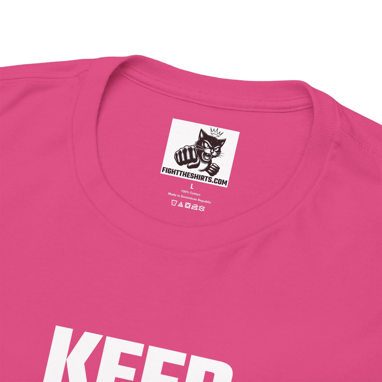 Keep Calm And Fight For Crypto Graphic Tee - Unisex Cotton T-Shirt