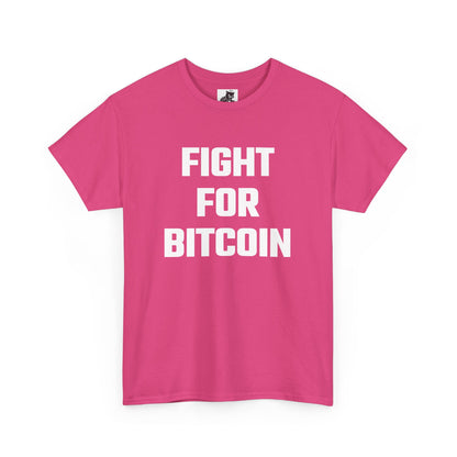 Fight for Bitcoin Graphic Tee - Unisex Cotton T-Shirt