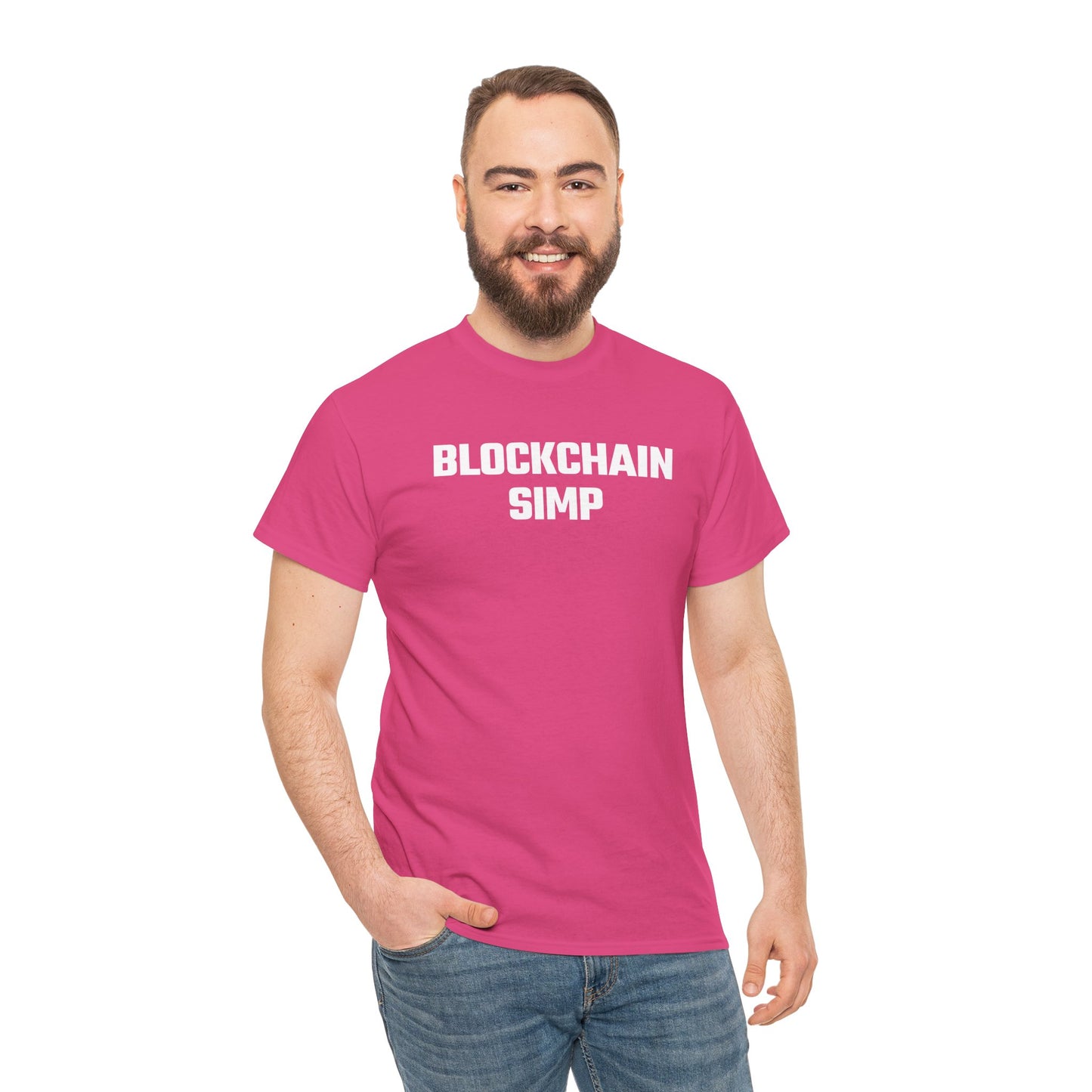 Blockchain Simp Graphic Tee - Unisex Cotton T-Shirt