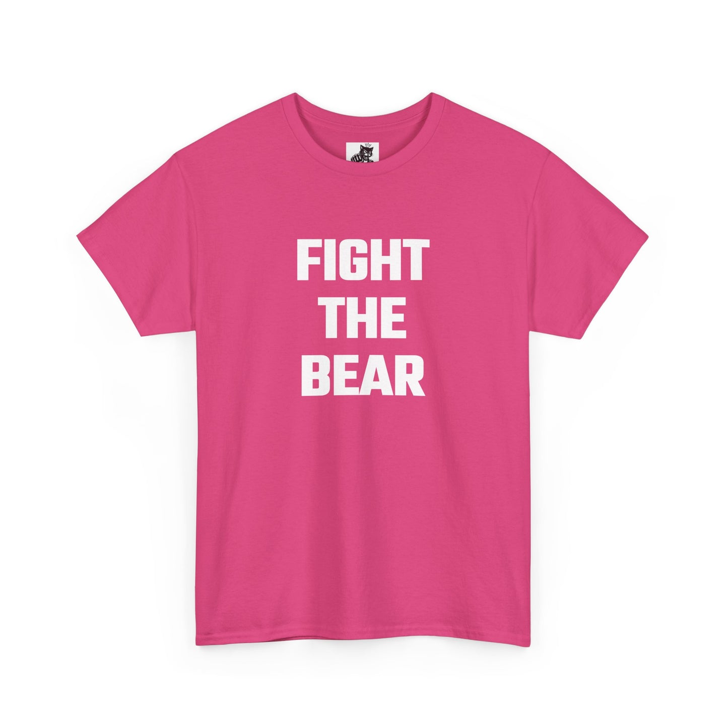 Fight The Bear Graphic Tee - Unisex Cotton T-Shirt