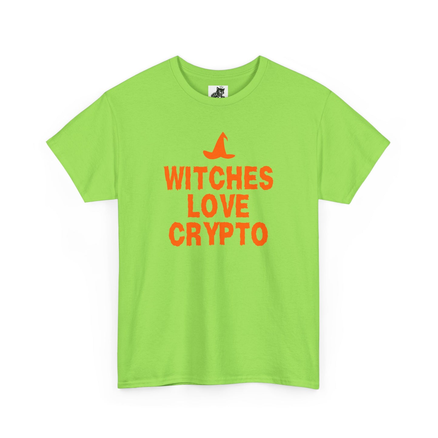 Witches Love Crypto Graphic Tee - Crypto Halloween Witch T-Shirt