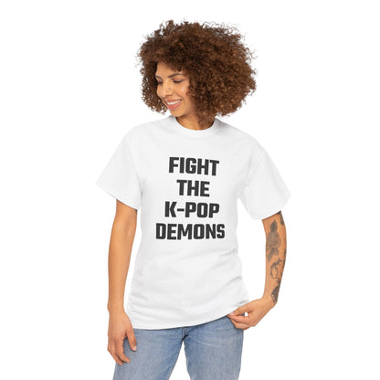 Fight The K-Pop Demons Graphic Tee - Unisex Cotton T-Shirt