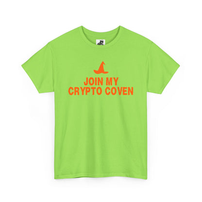 Join My Crypto Coven Graphic Tee - Crypto Halloween Witch T-Shirt