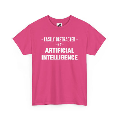 Easily Distracted By Artificial Intelligence Graphic Tee - Unisex Cotton T-Shirt