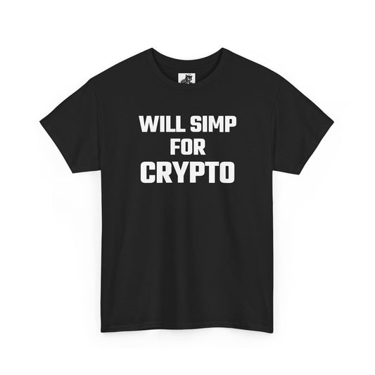 Will Simp For Crypto Graphic Tee - Unisex Cotton T-Shirt