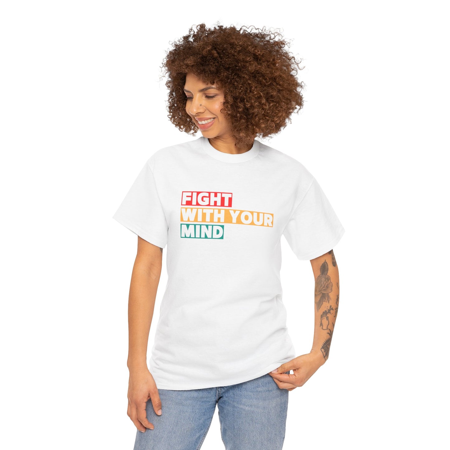 Fight With Your Mind Graphic Tee - Unisex Cotton T-Shirt