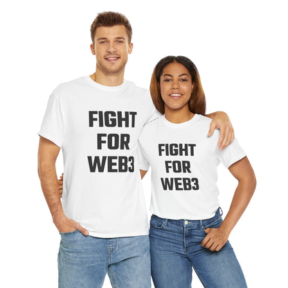 Fight For Web3 Graphic Tee - Unisex Cotton T-Shirt