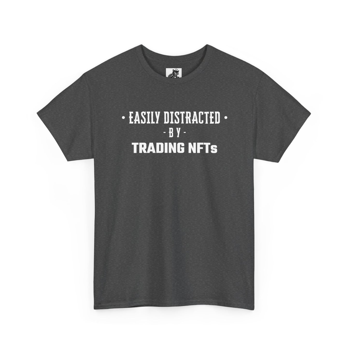 Easily Distracted By Trading NFTs Graphic Tee - Unisex Cotton T-Shirt