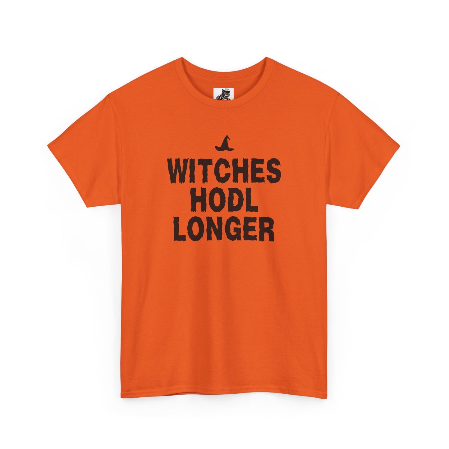 Witches HODL Longer Graphic Tee - Crypto Halloween Witch T-Shirt