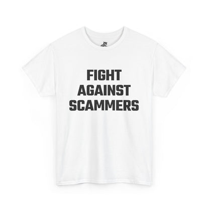 Fight Against Scammers Graphic Tee - Unisex Cotton T-Shirt