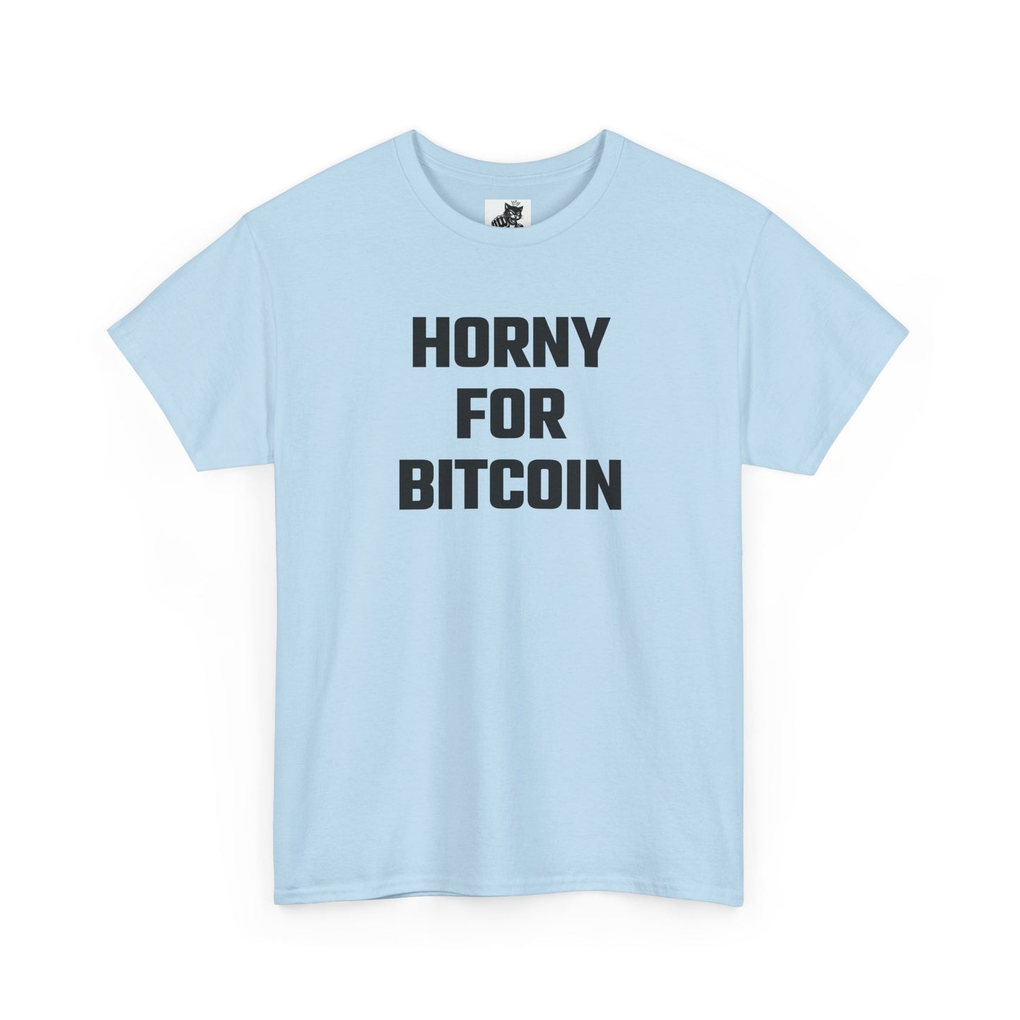 Horny For Bitcoin Crypto Themed T-Shirt
