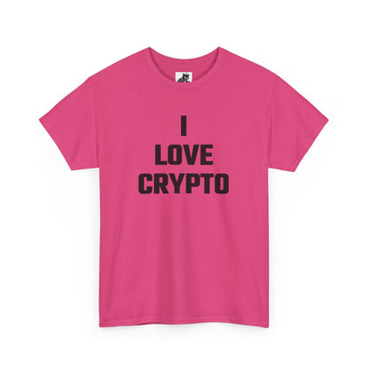 I Love Crypto (Version 2) Graphic Tee - Unisex Cotton T-Shirt