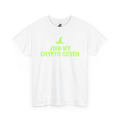 Join My Crypto Coven (Version 2) Graphic Tee - Crypto Halloween Witch T-Shirt