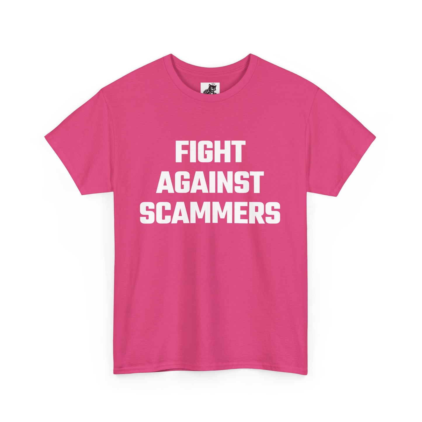 Fight Against Scammers Graphic Tee - Unisex Cotton T-Shirt