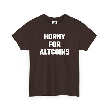 Horny For Altcoins Crypto Themed T-Shirt