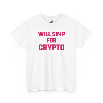 Will Simp For Crypto (Version 2) Graphic Tee - Unisex Cotton T-Shirt
