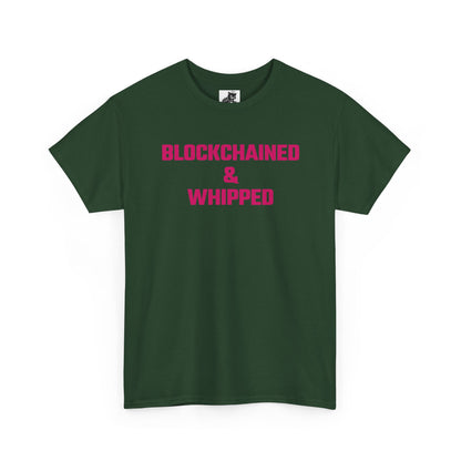 Blockchained And Whipped (Version 2) Crypto Themed T-Shirt