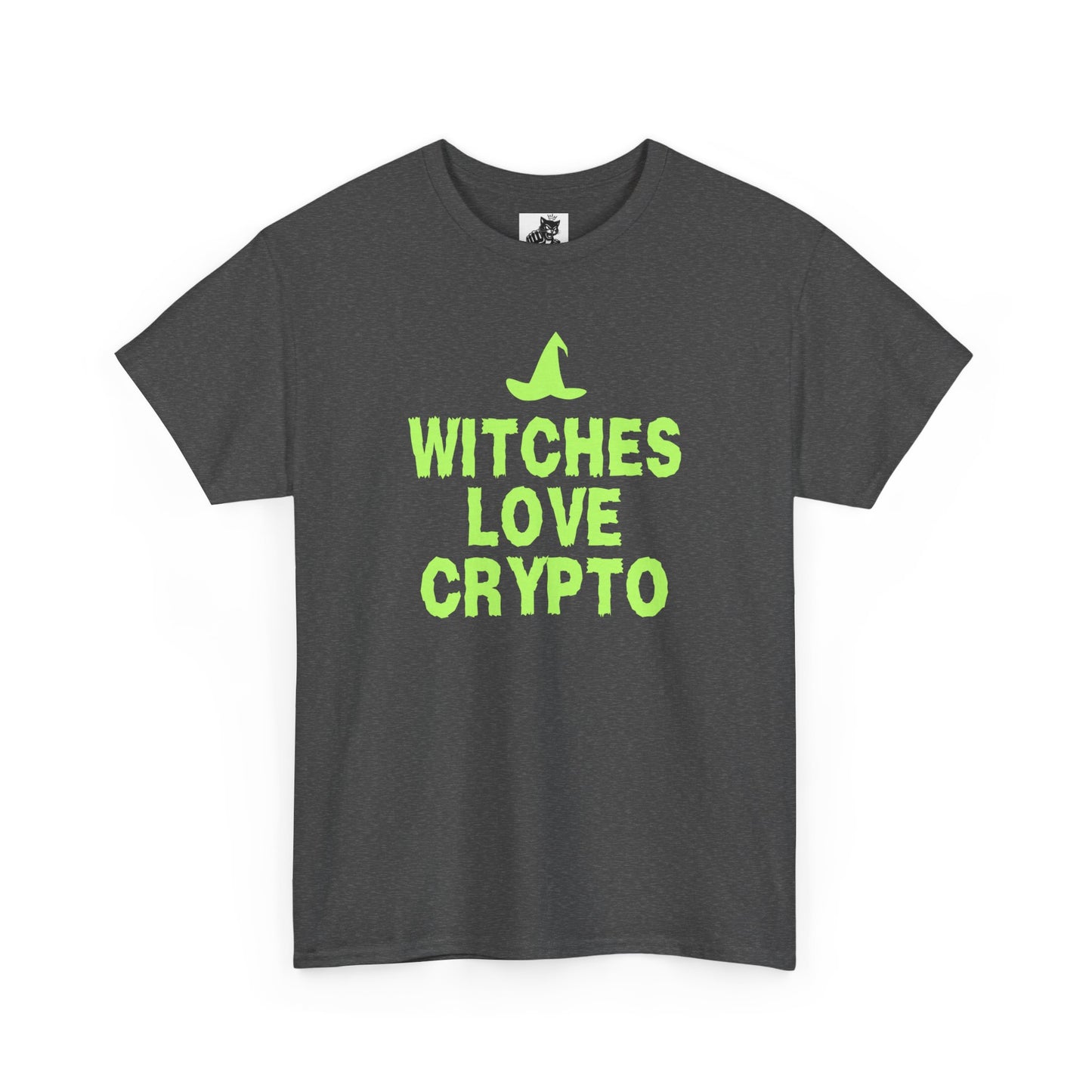 Witches Love Crypto (Version 2) Graphic Tee - Crypto Halloween Witch T-Shirt