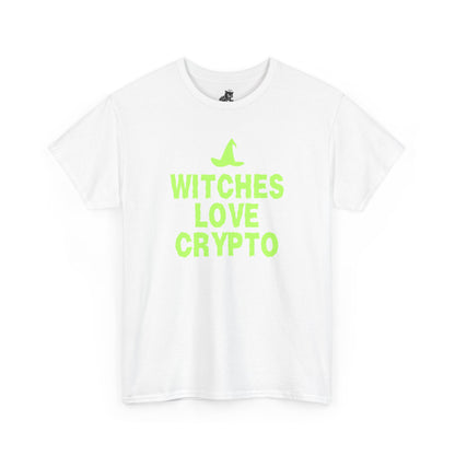 Witches Love Crypto (Version 2) Graphic Tee - Crypto Halloween Witch T-Shirt