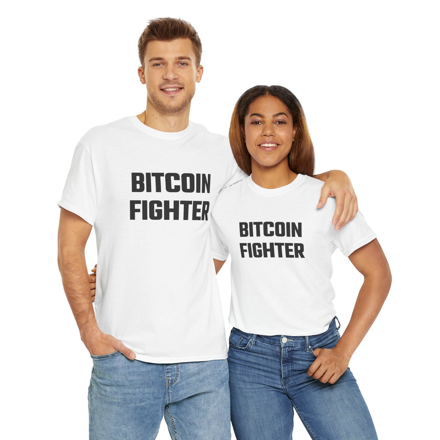 Bitcoin Fighter Graphic Tee - Unisex Cotton T-Shirt