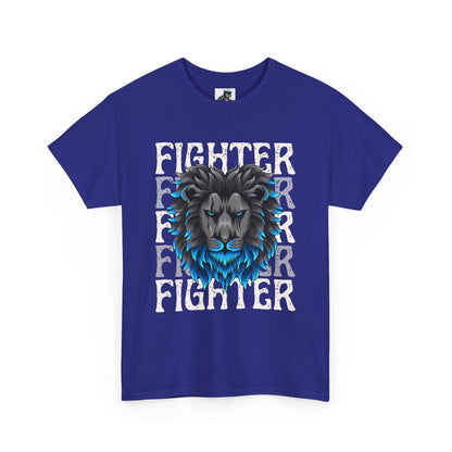 Fighter Lion Graphic Tee - Unisex Cotton T-Shirt