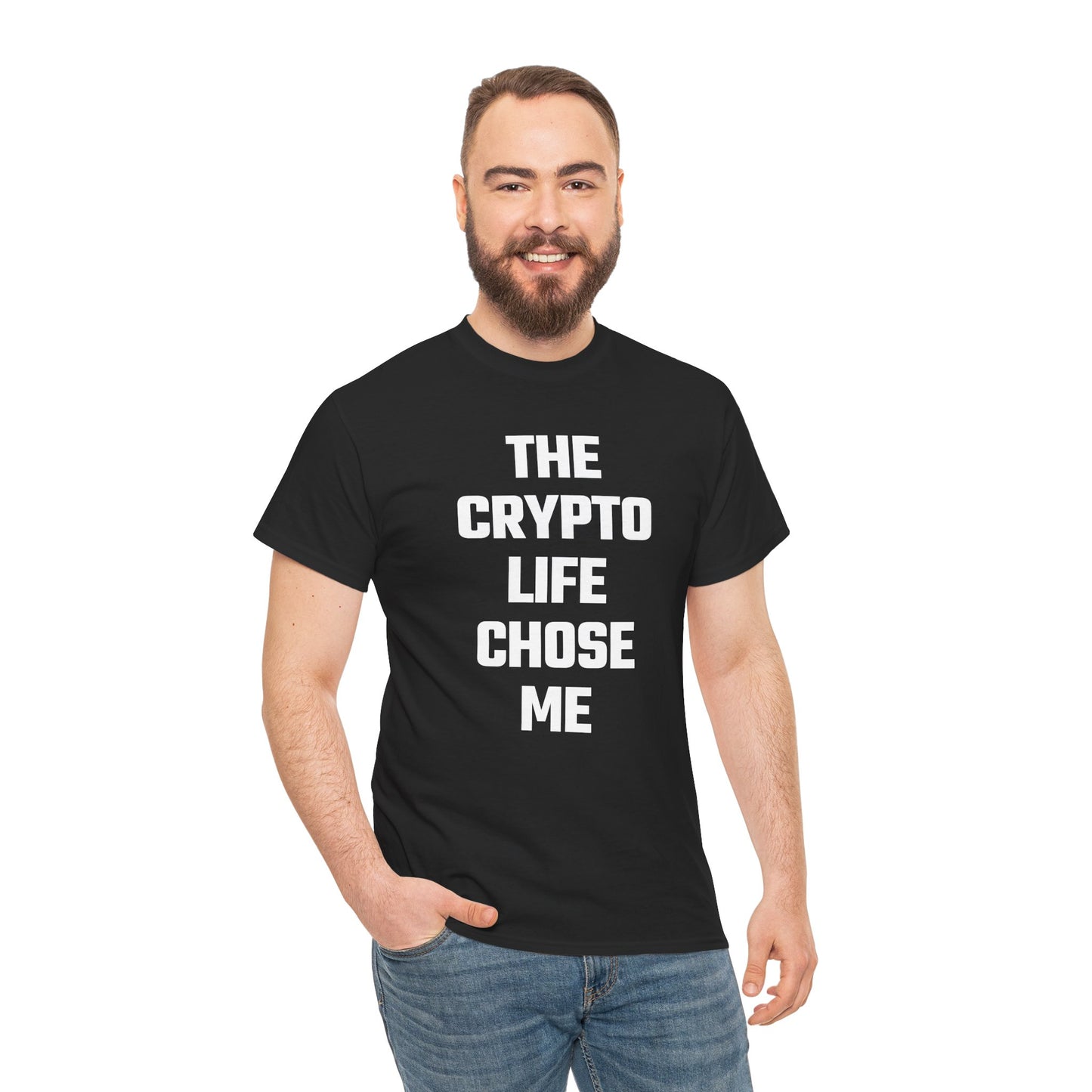 The Crypto Life Chose Me Graphic Tee - Unisex Cotton T-Shirt