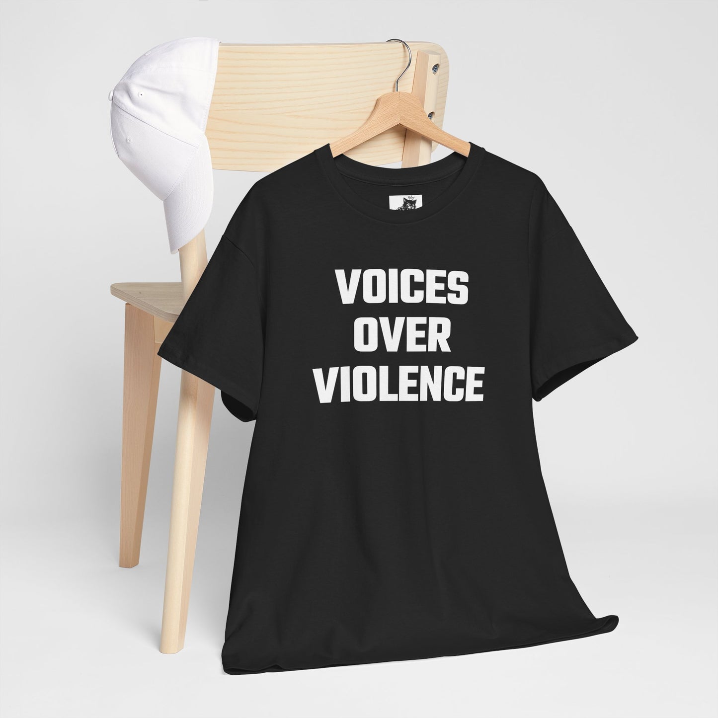 Voices Over Violence Graphic Tee - Unisex Cotton T-Shirt