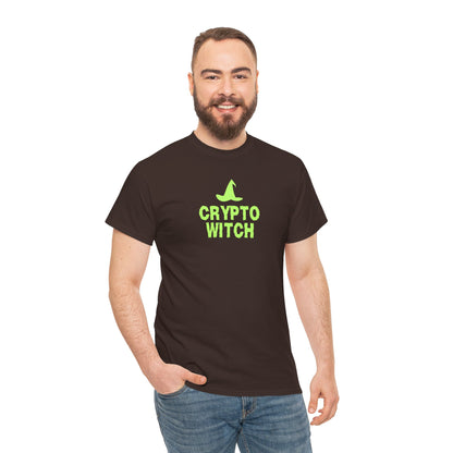 Crypto Witch (Version 2) Graphic Tee - Crypto Halloween T-Shirt