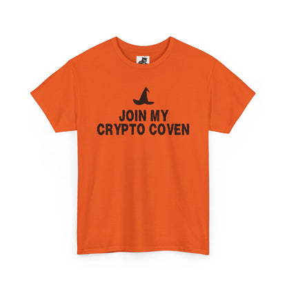 Join My Crypto Coven Graphic Tee - Crypto Halloween Witch T-Shirt
