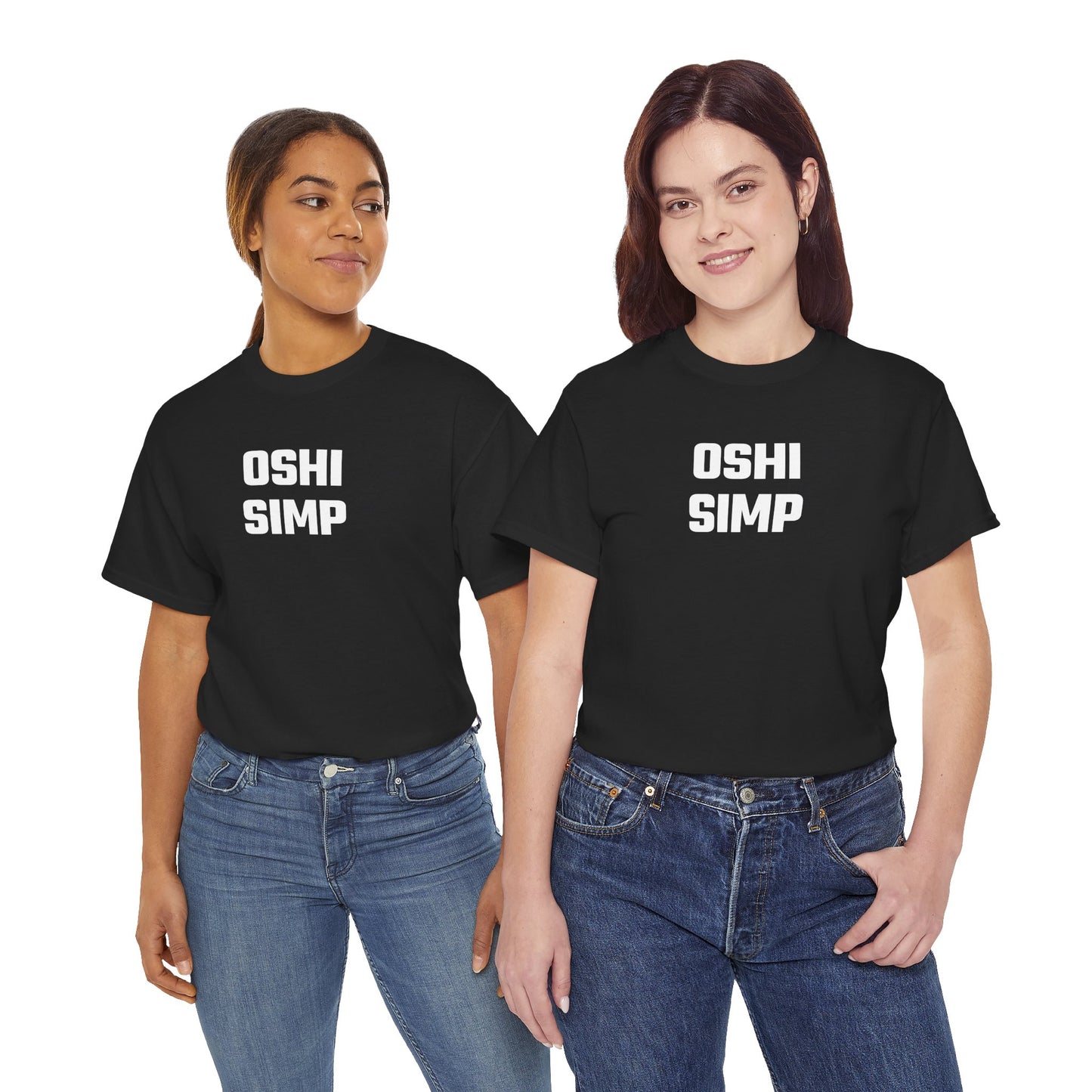 Oshi Simp Graphic Tee - Unisex Cotton T-Shirt