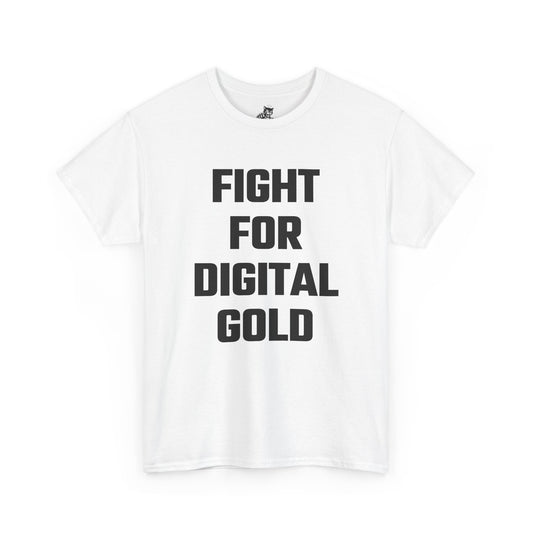 Fight For Digital Gold Graphic Tee - Unisex Cotton T-Shirt