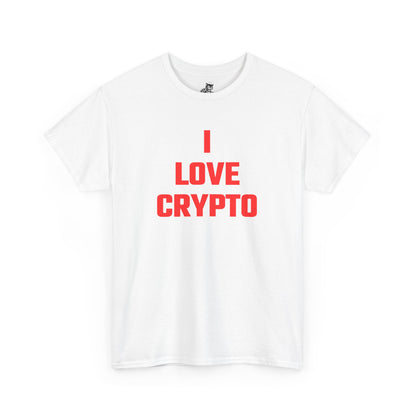 I Love Crypto (Version 3) Graphic Tee - Unisex Cotton T-Shirt