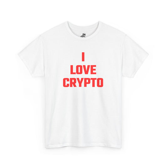 I Love Crypto (Version 3) Graphic Tee - Unisex Cotton T-Shirt