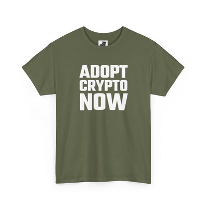Adopt Crypto Now Graphic T-Shirt