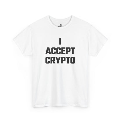 I Accept Crypto Graphic Tee - Unisex Cotton T-Shirt