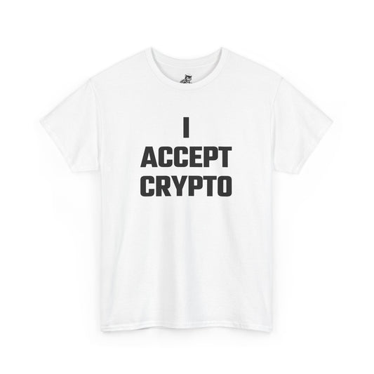 I Accept Crypto Graphic Tee - Unisex Cotton T-Shirt