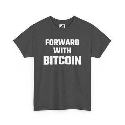 Forward With Bitcoin Graphic Tee - Unisex Cotton T-Shirt