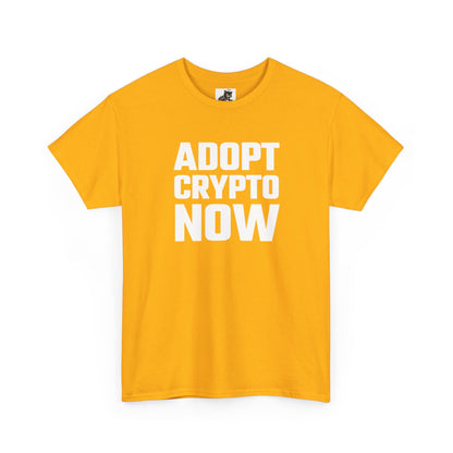 Adopt Crypto Now Graphic T-Shirt