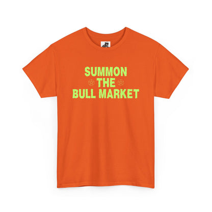 Summon The Bull Market (Version 2) Graphic Tee - Crypto Halloween T-Shirt