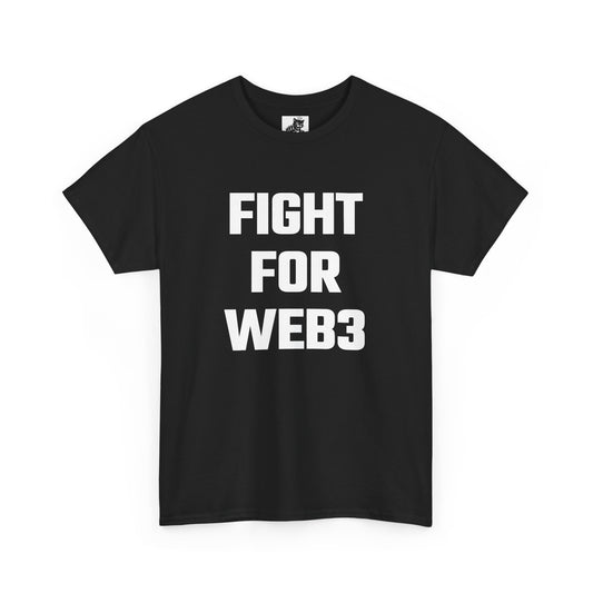 Fight For Web3 Graphic Tee - Unisex Cotton T-Shirt