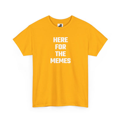 Here For The Memes Crypto Themed T-Shirt