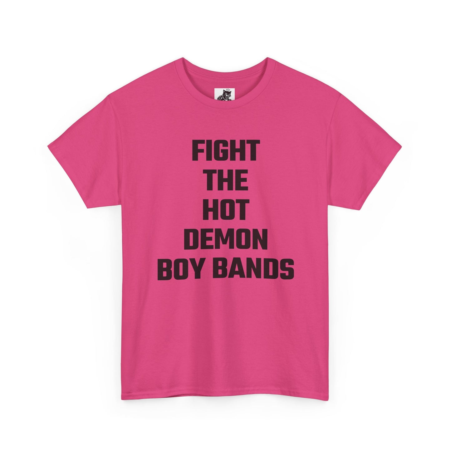 Fight The Hot Demon Boy Bands (Version 2) Graphic Tee - Unisex Cotton T-Shirt