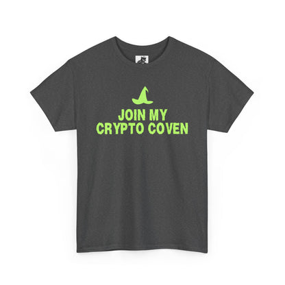 Join My Crypto Coven (Version 2) Graphic Tee - Crypto Halloween Witch T-Shirt