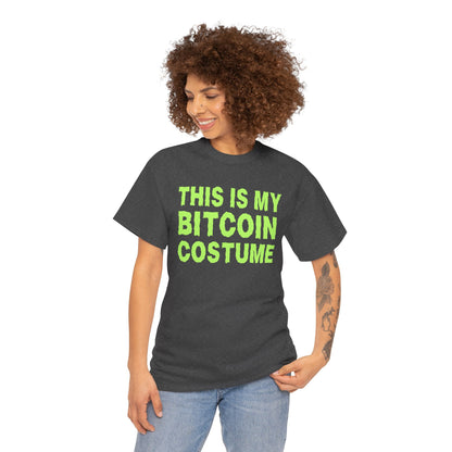 This Is My Bitcoin Costume (Version 2) Graphic Tee - Crypto Halloween T-Shirt