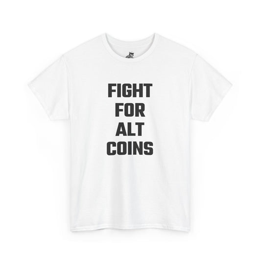 Fight For Alt Coins Graphic Tee - Unisex Cotton T-Shirt