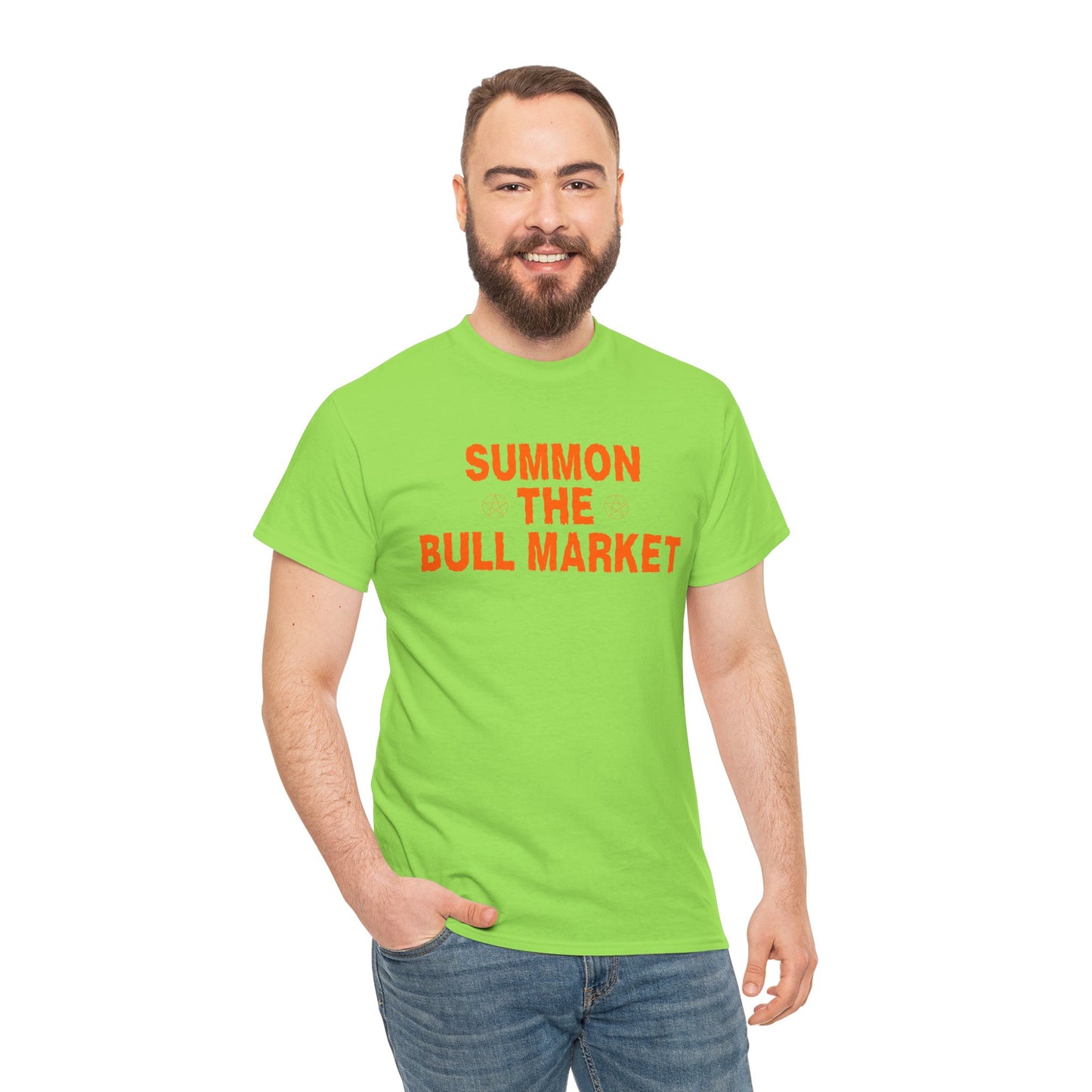 Summon The Bull Market Graphic Tee - Crypto Halloween T-Shirt