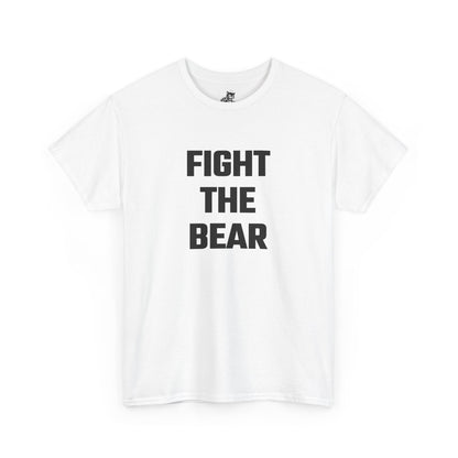 Fight The Bear Graphic Tee - Unisex Cotton T-Shirt