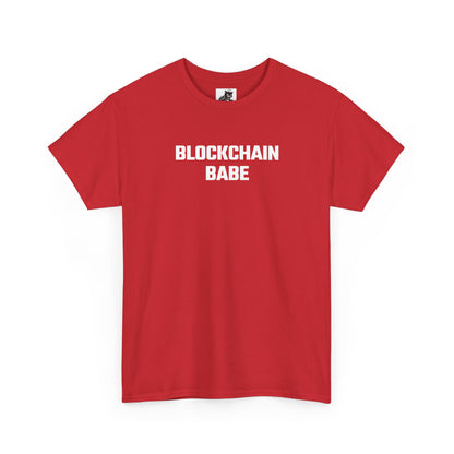 Blockchain Babe Crypto Themed T-Shirt